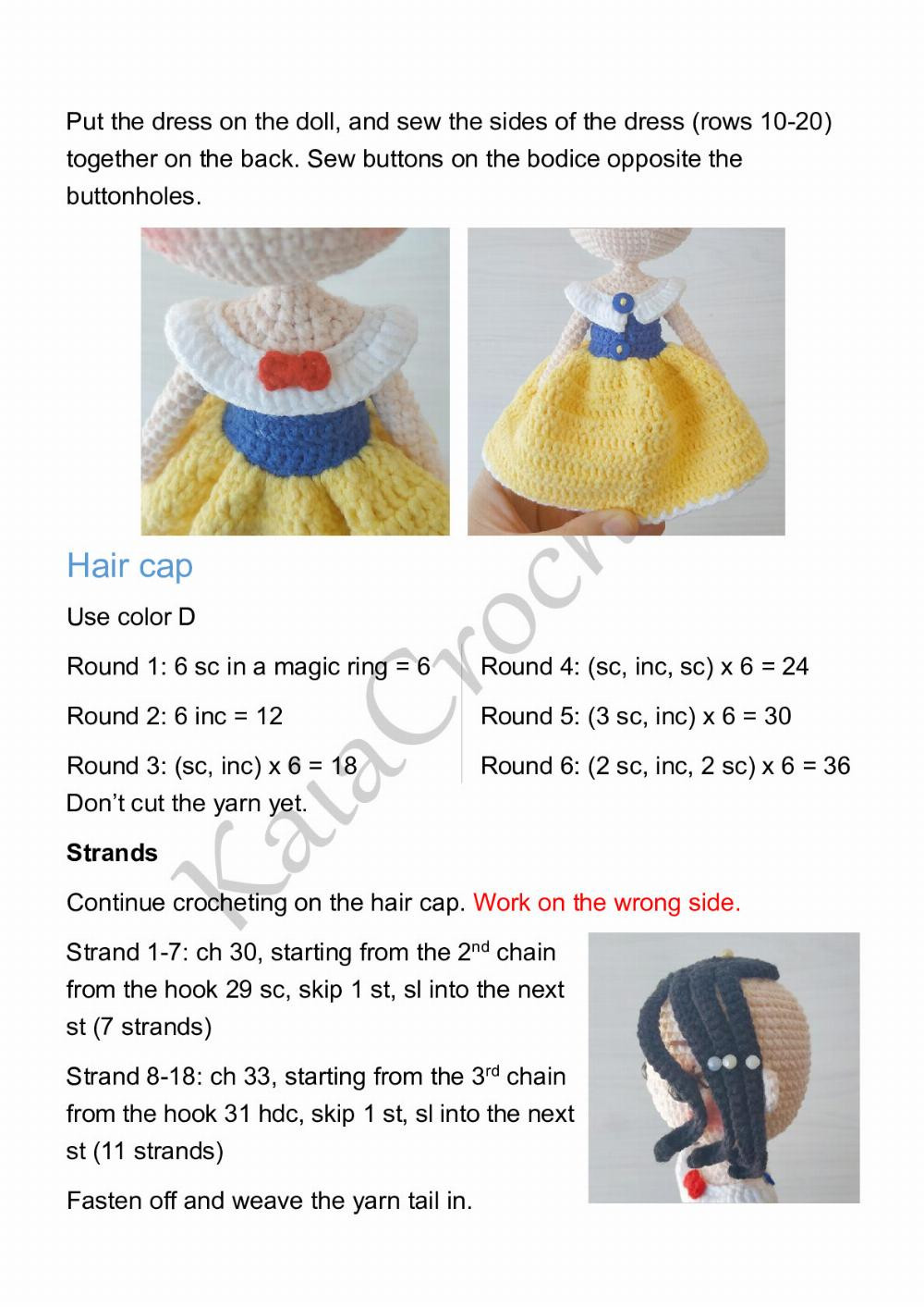 kaia crochet pattern princess ornaments snow white crochet pattern