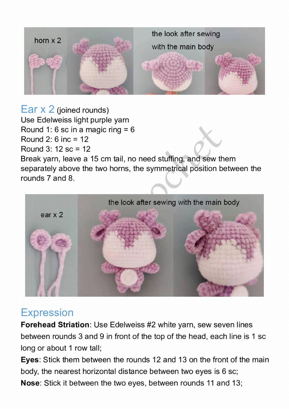 KaiaCrochet Bud Family – Deer Crochet Pattern