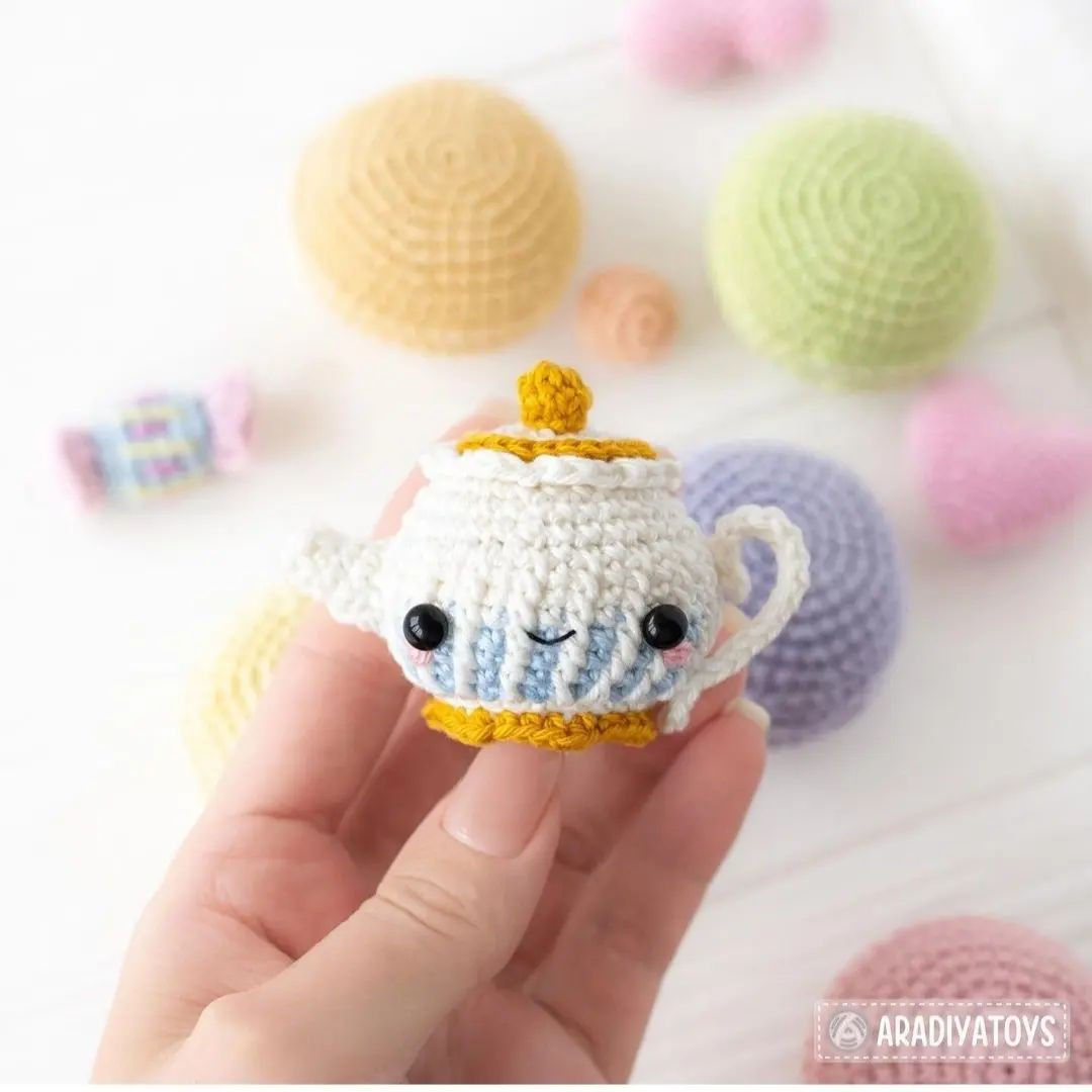 kawaii teapot crochet pattern