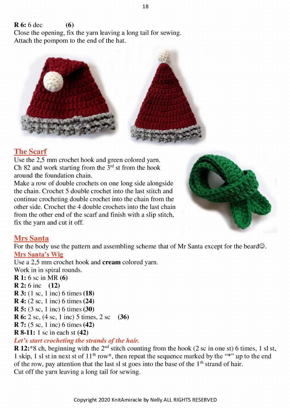 Knit a Miracle by Nelly presents Mr. & Mrs. Santa and Their Family Christmas Tree