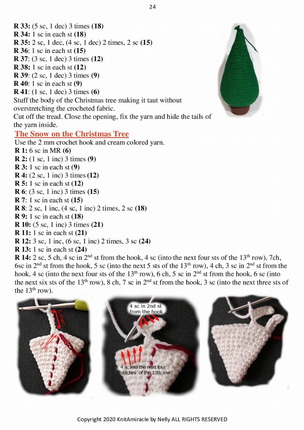 Knit a Miracle by Nelly presents Mr. & Mrs. Santa and Their Family Christmas Tree