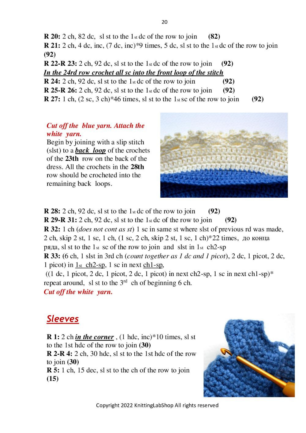 KNITTING LAB PRESENTS DOLL AGNESHKA crochet pattern