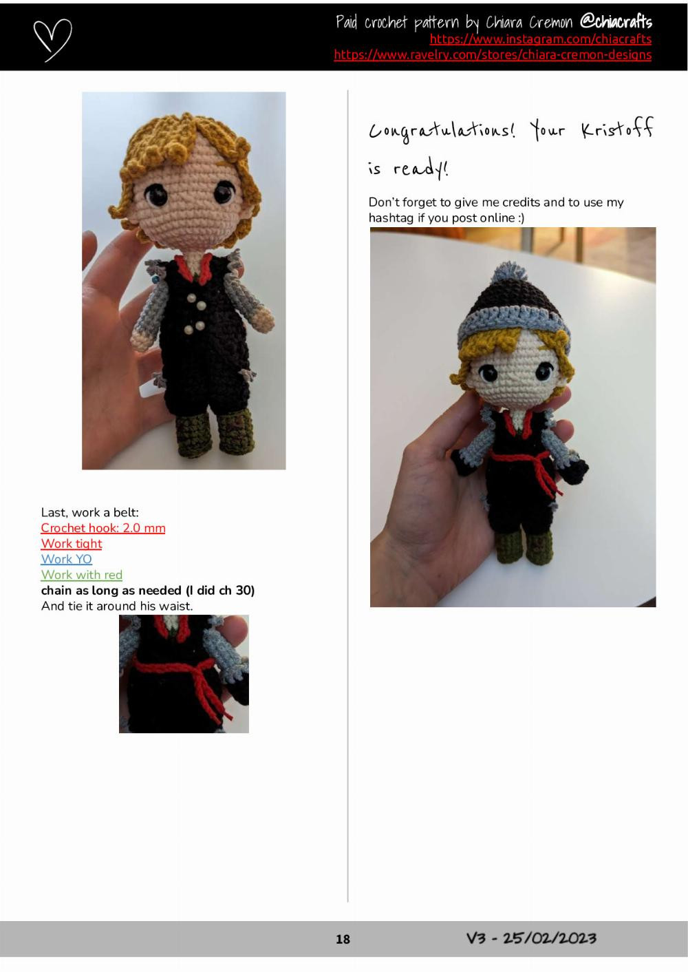 Kristoff Crochet Pattern