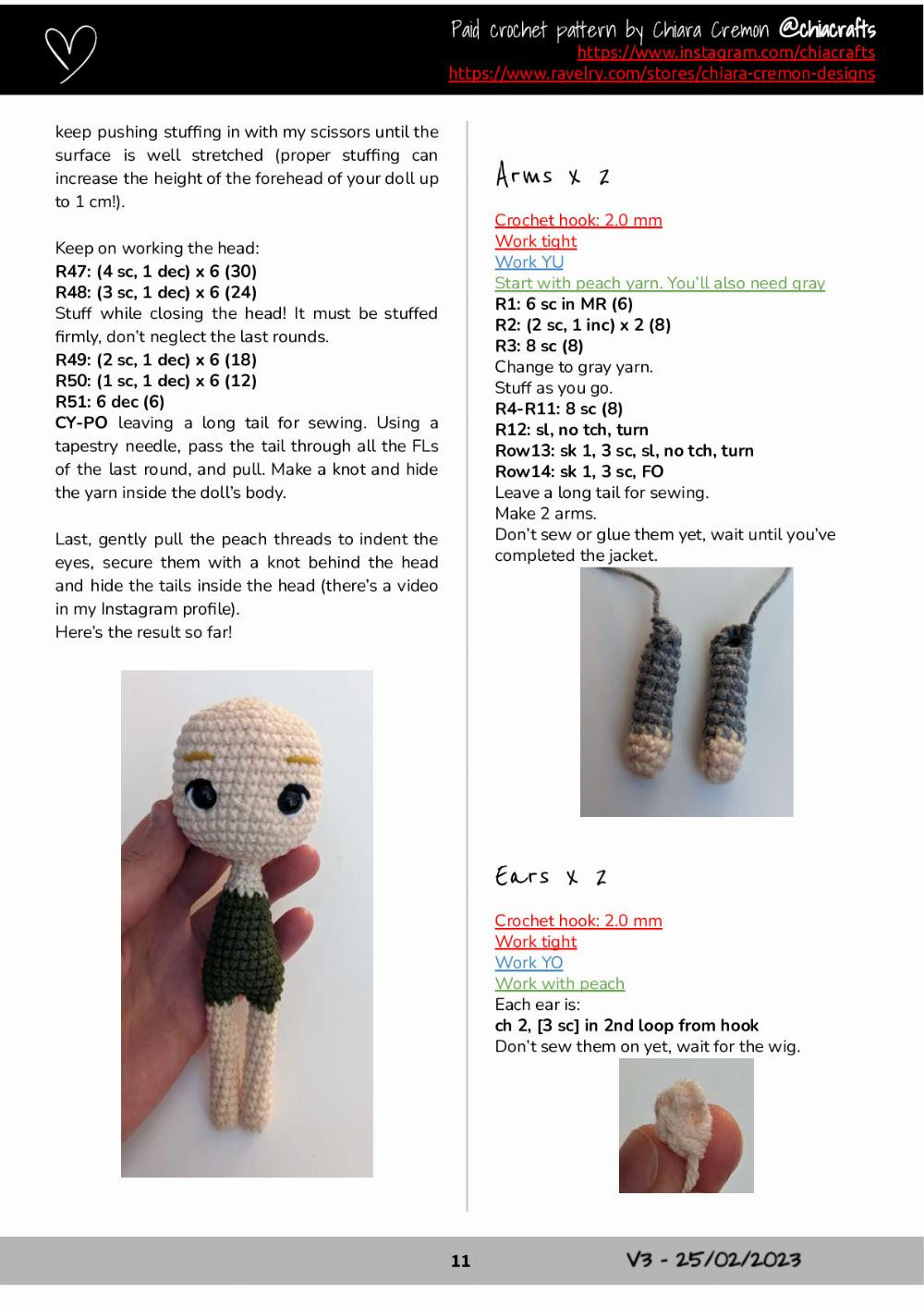 Kristoff Crochet Pattern