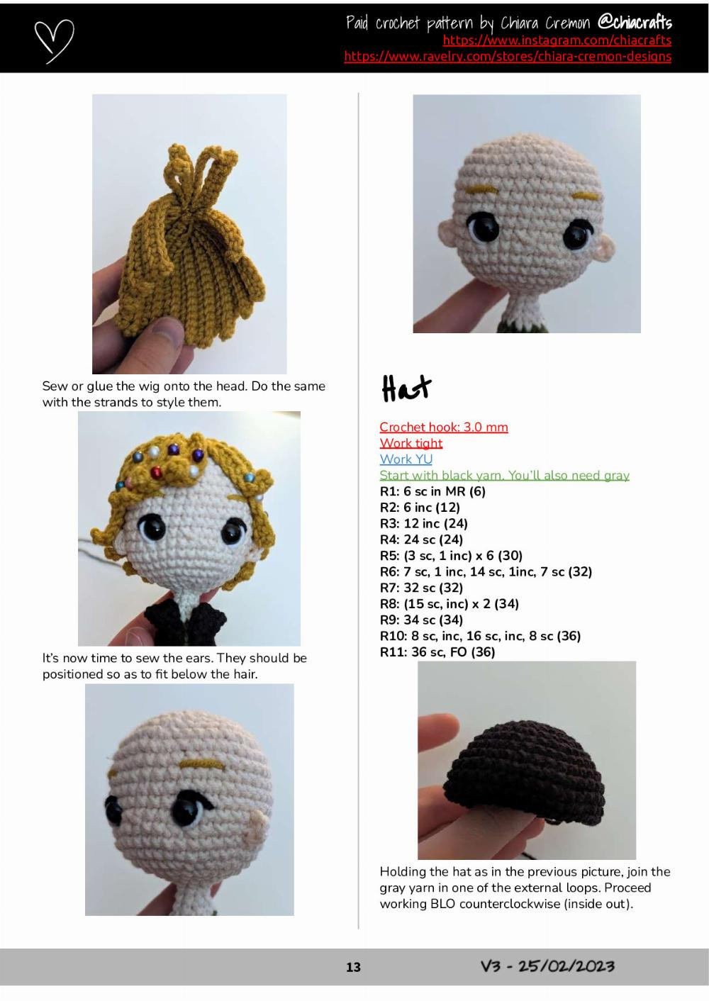 Kristoff Crochet Pattern