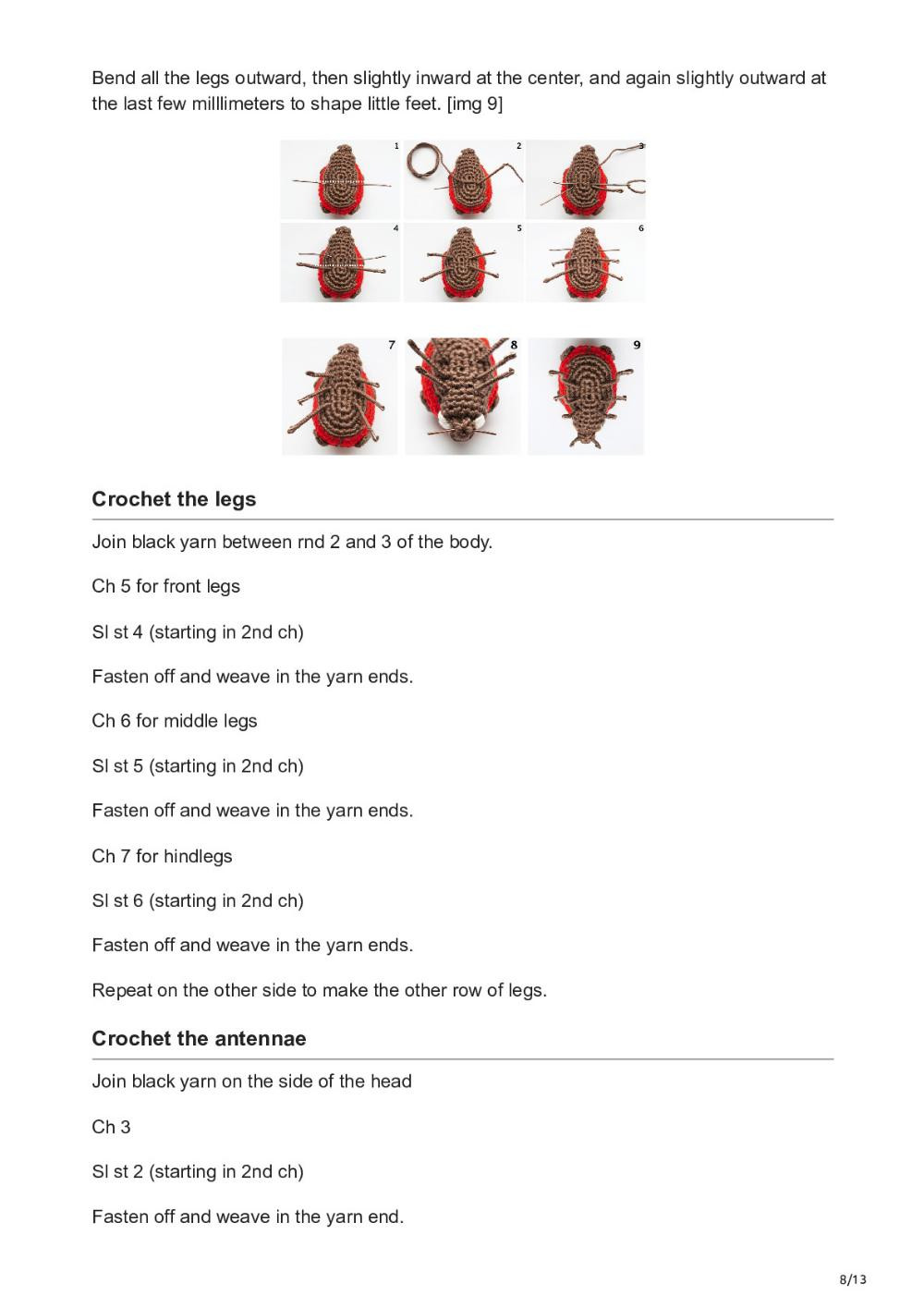 Ladybug Crochet Pattern