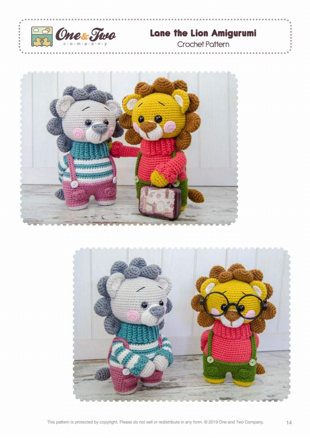 lane the lion amirugurumi little explorer series crochet pattern