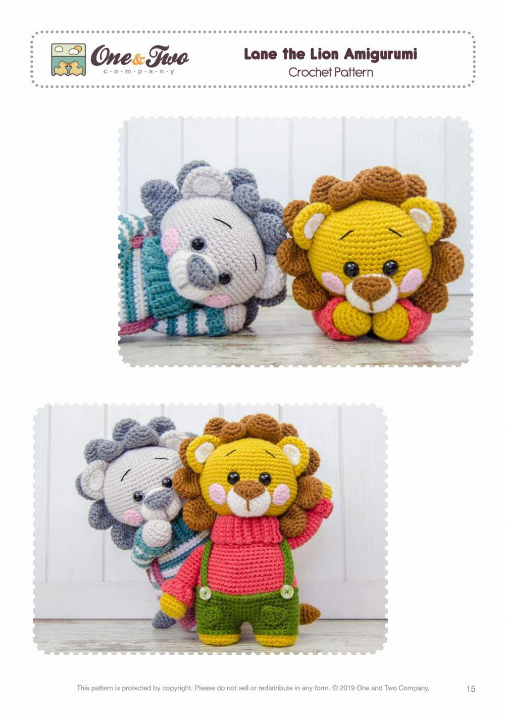 lane the lion amirugurumi little explorer series crochet pattern