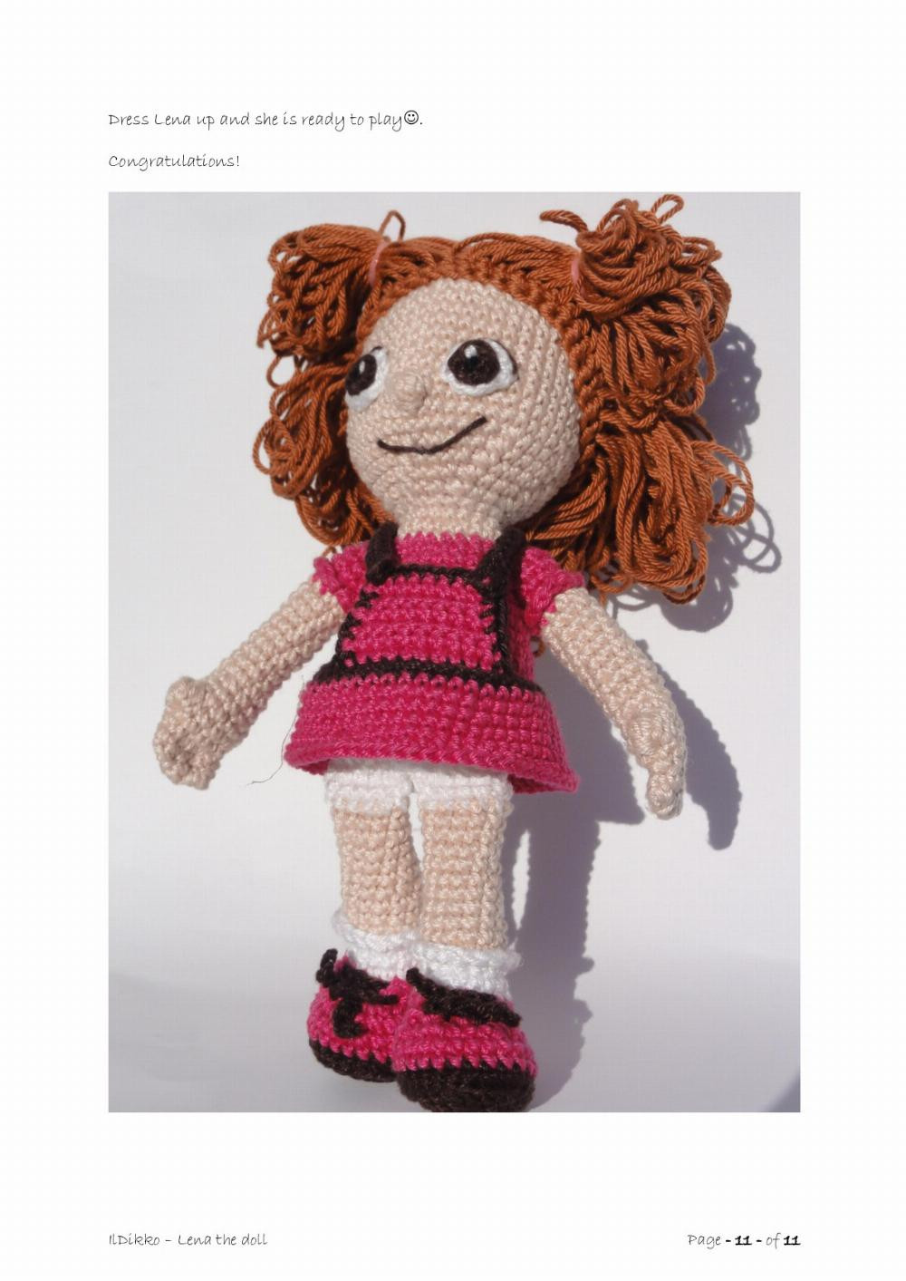 Lena the doll crochet pattern