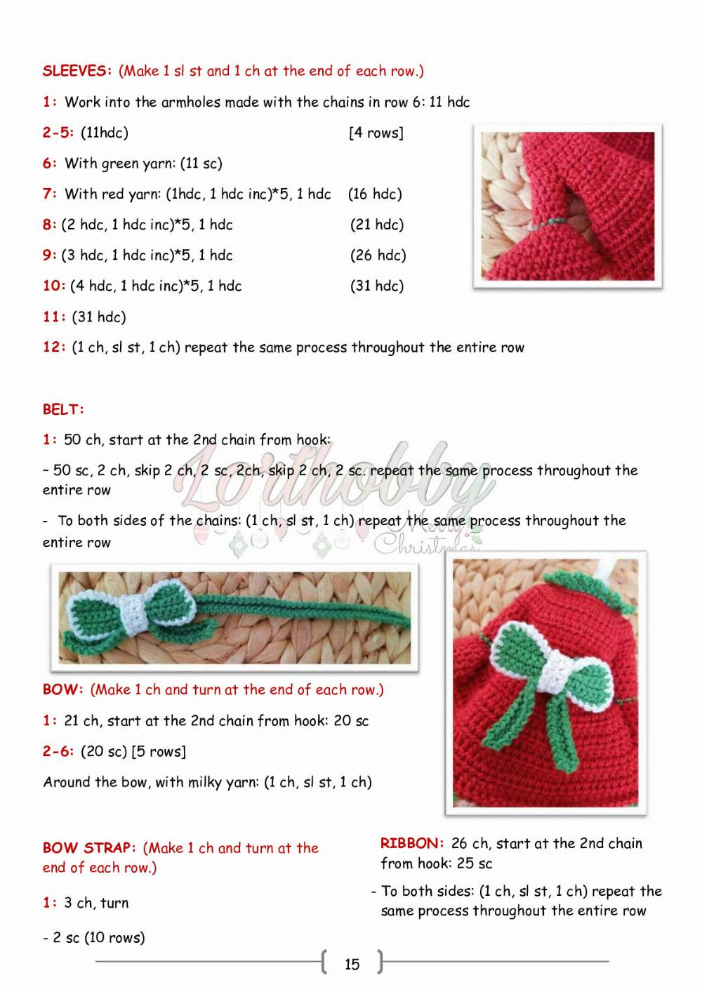 Lenora doll crochet pattern