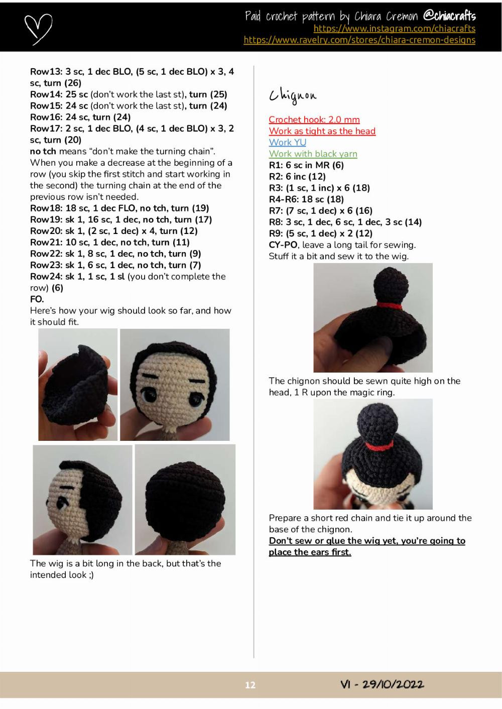 Lì Shang Crochet Pattern