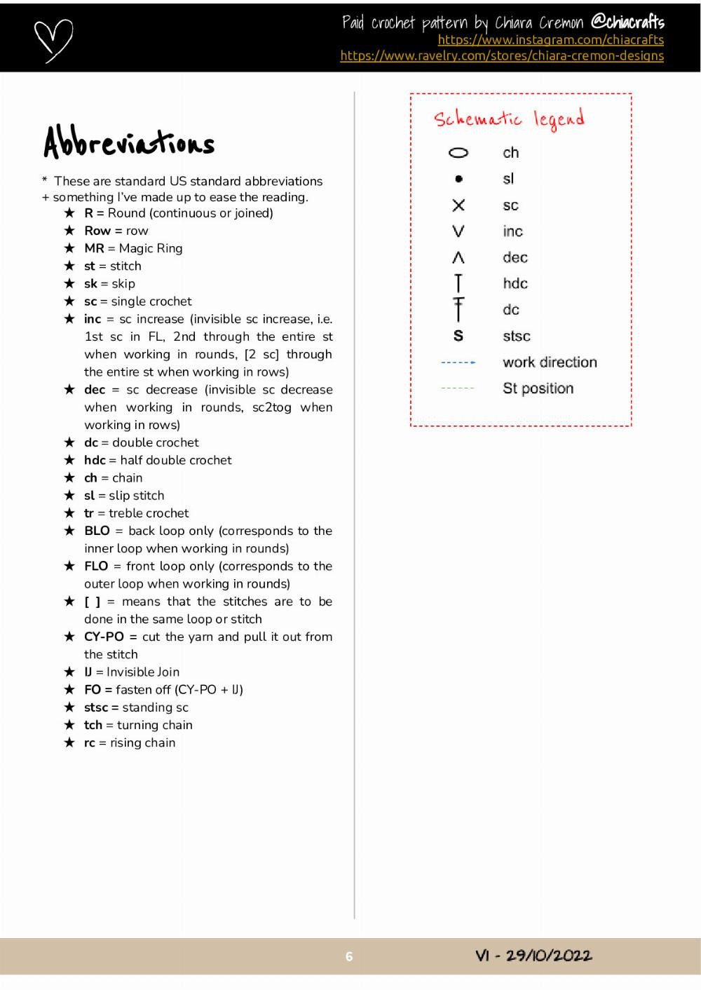 Lì Shang Crochet Pattern