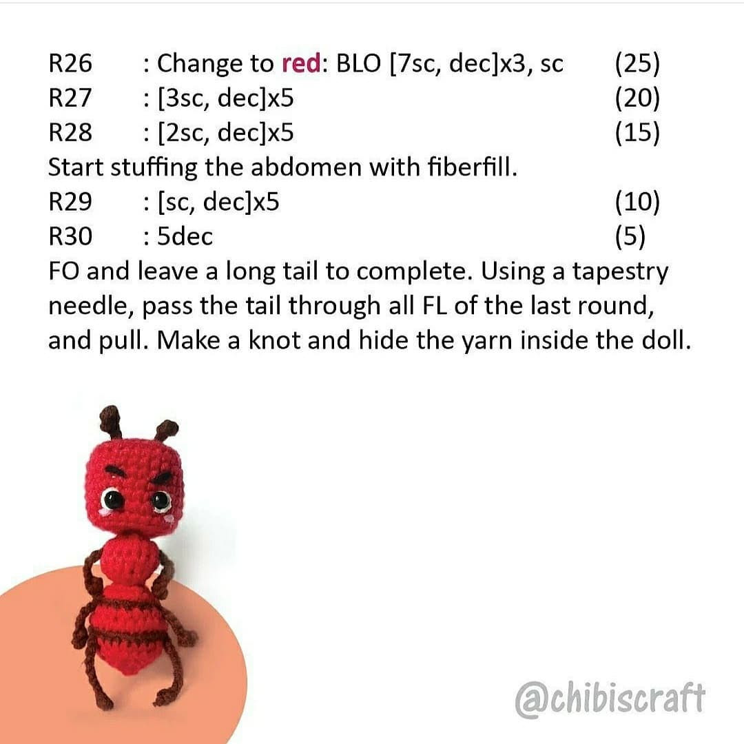 little ant free amigurumi pattern now sewing at all