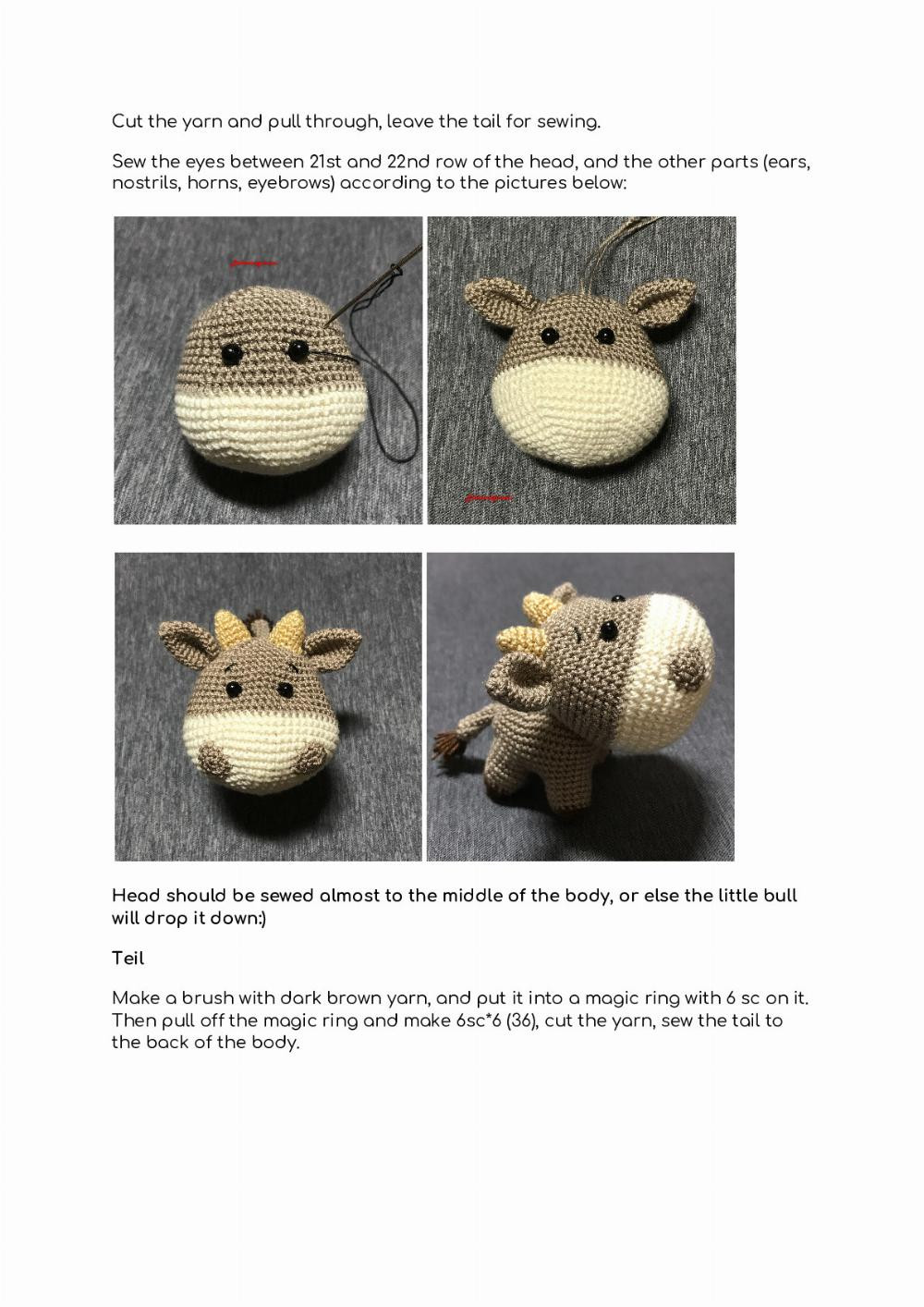 little bull crochet pattern