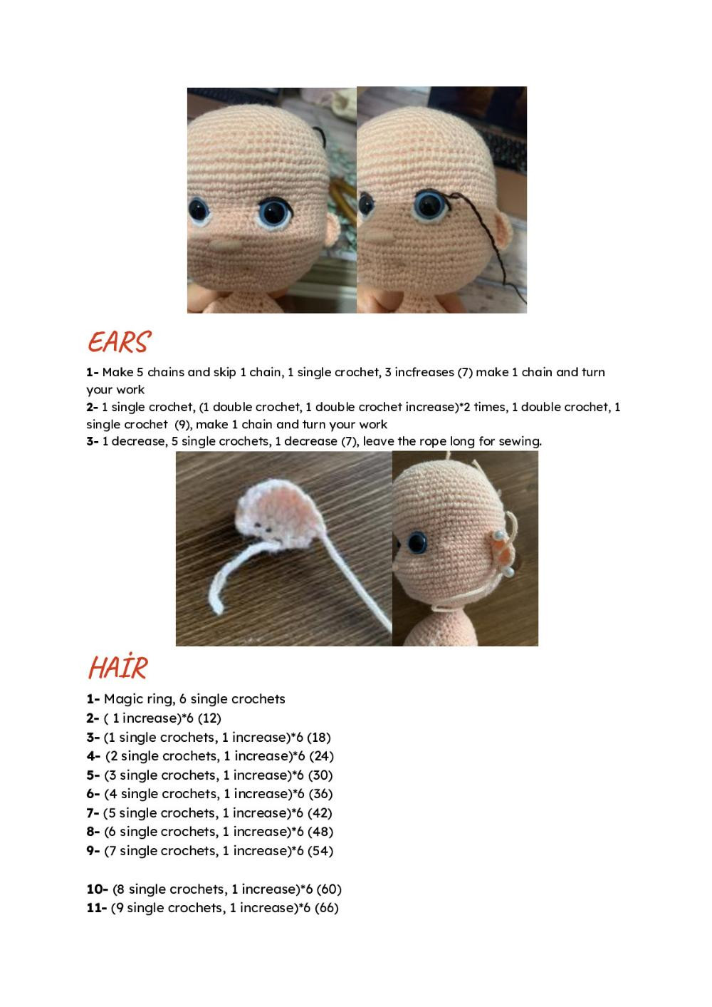 LITTLE EMILY crochet pattern