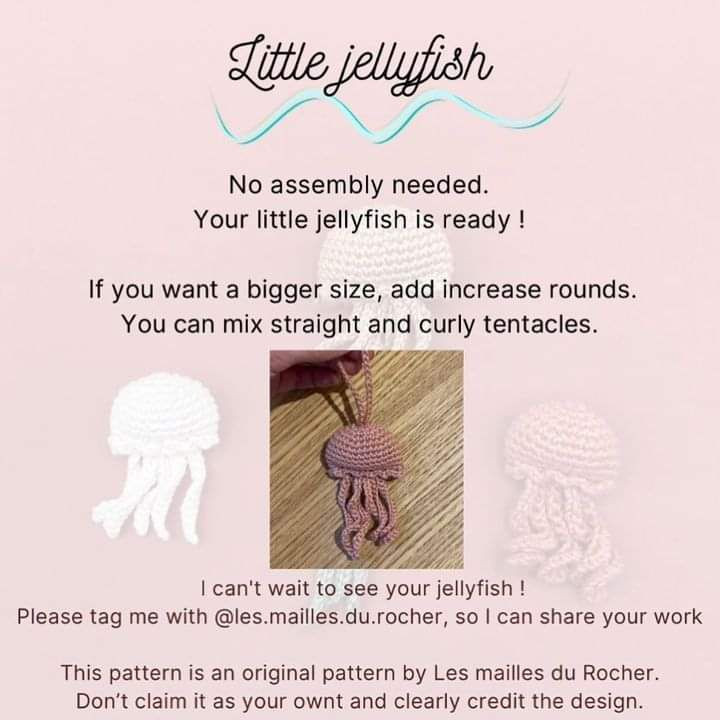 little jellyfish free crochet pattern