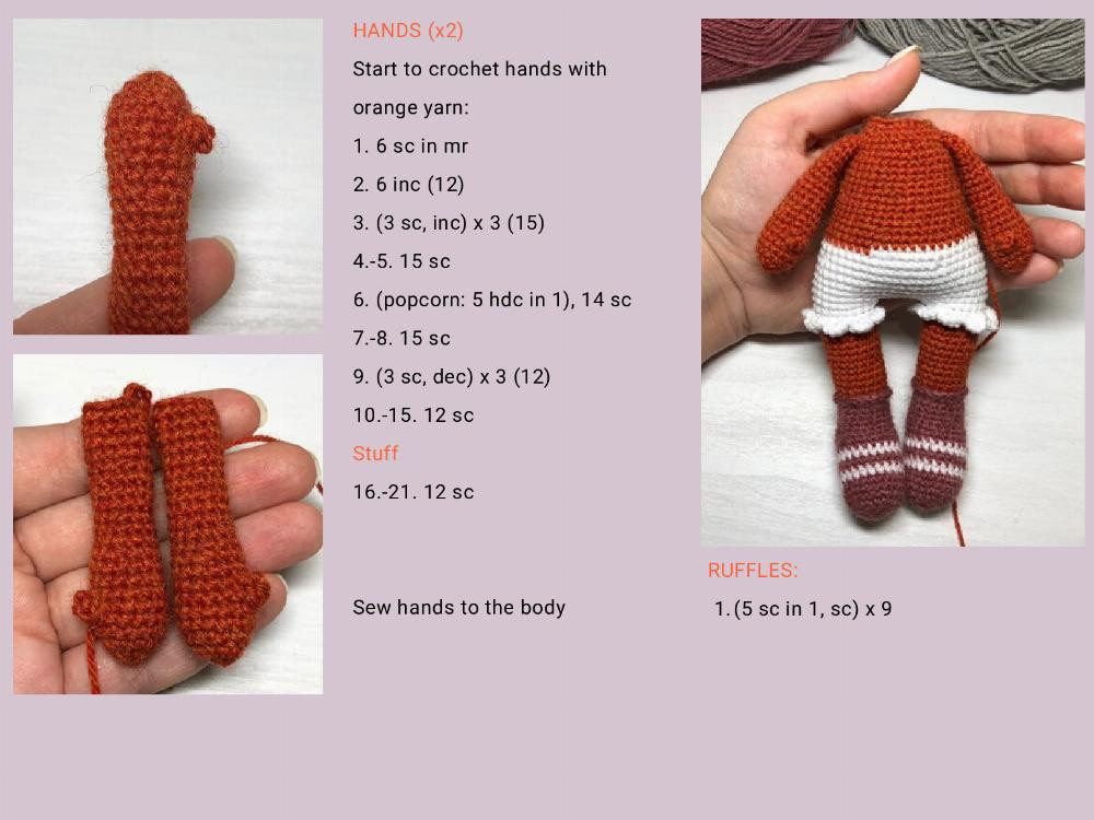 Little squirrel crochet pattern