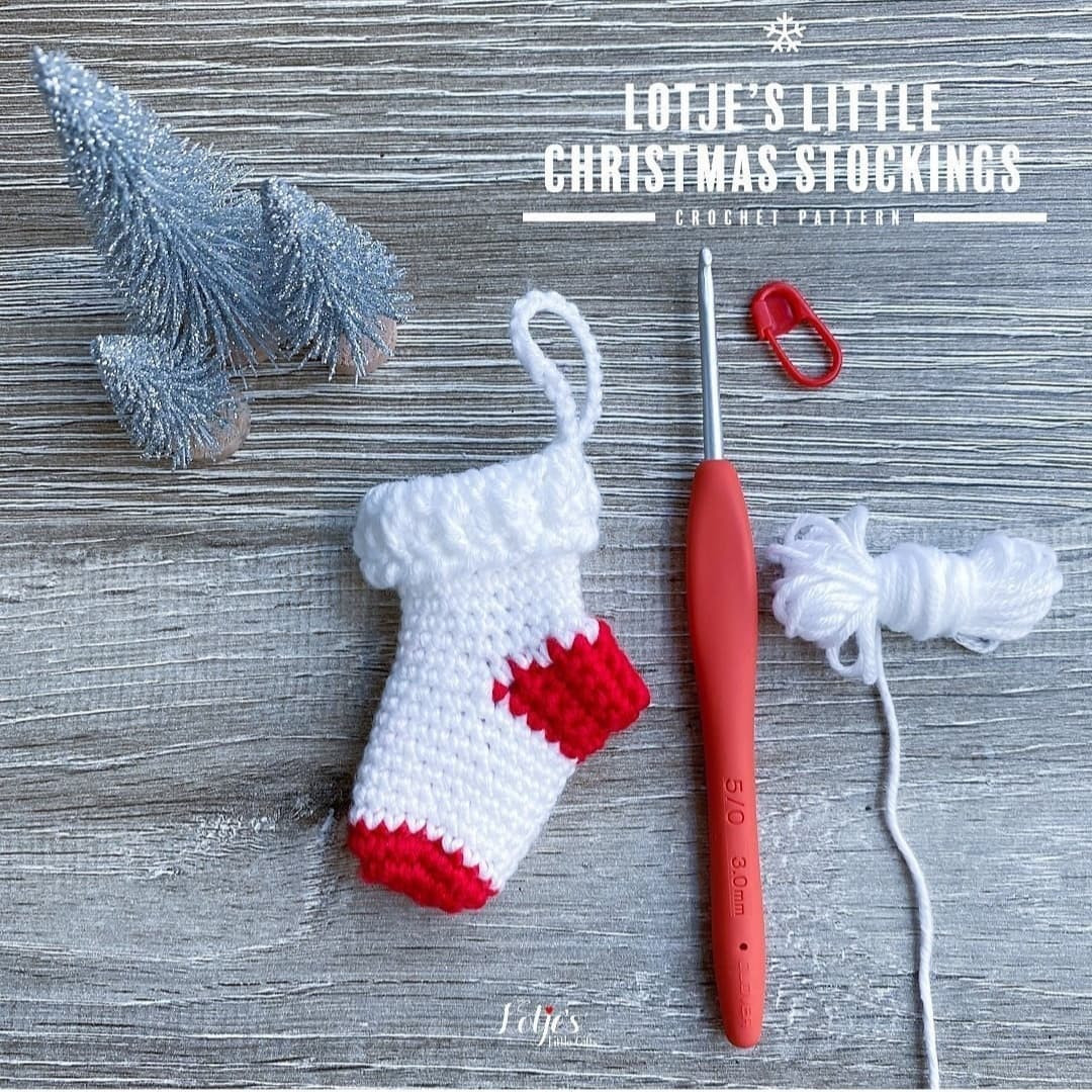 lotje's little christmas stockings crochet pattern