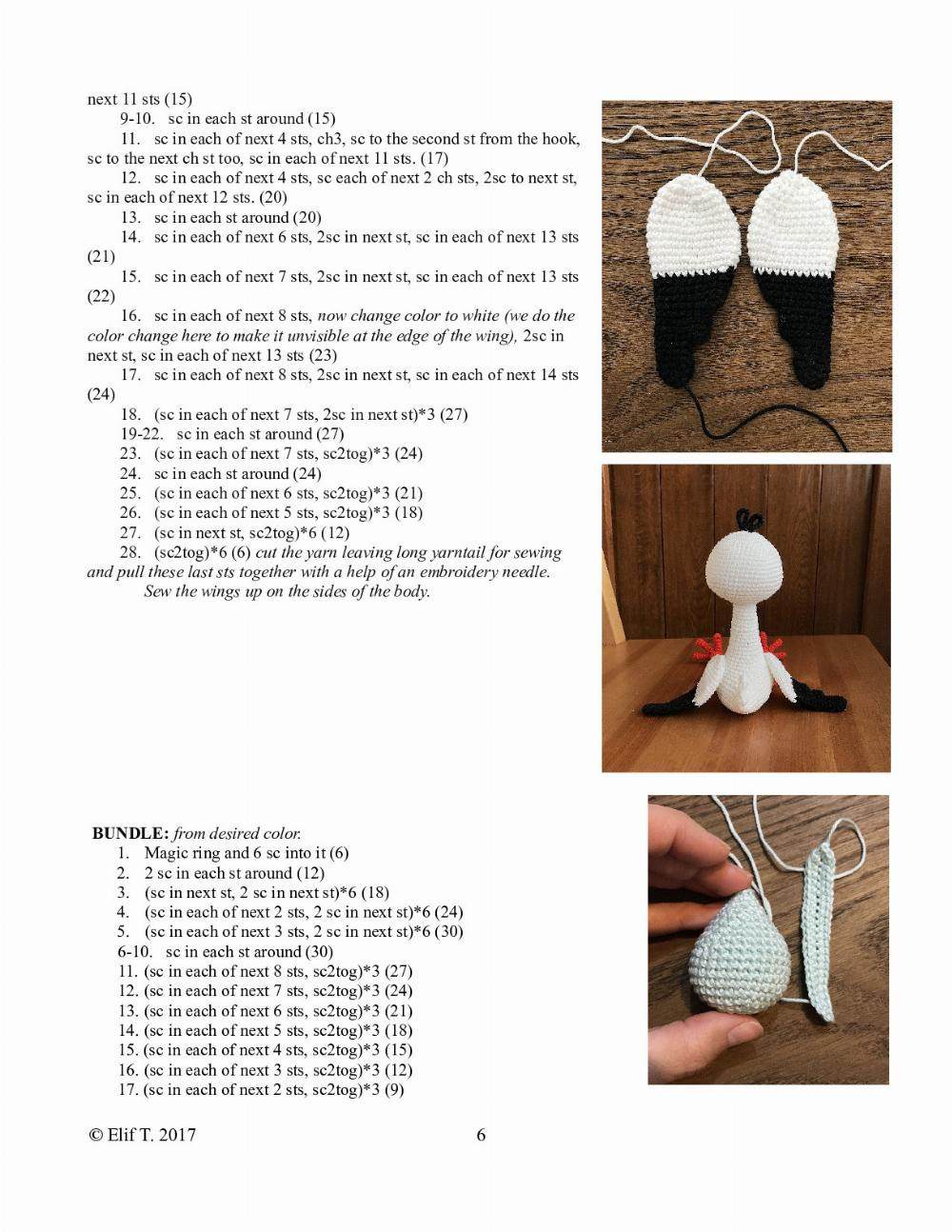 Lucky The Stork crochet pattern