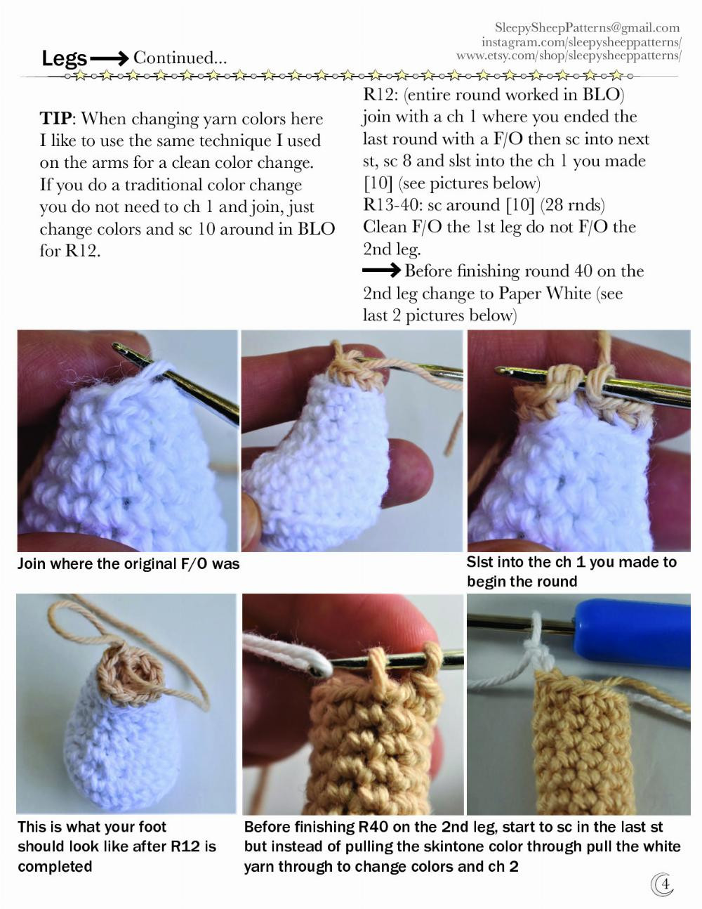 Luna the Lamb crochet pattern