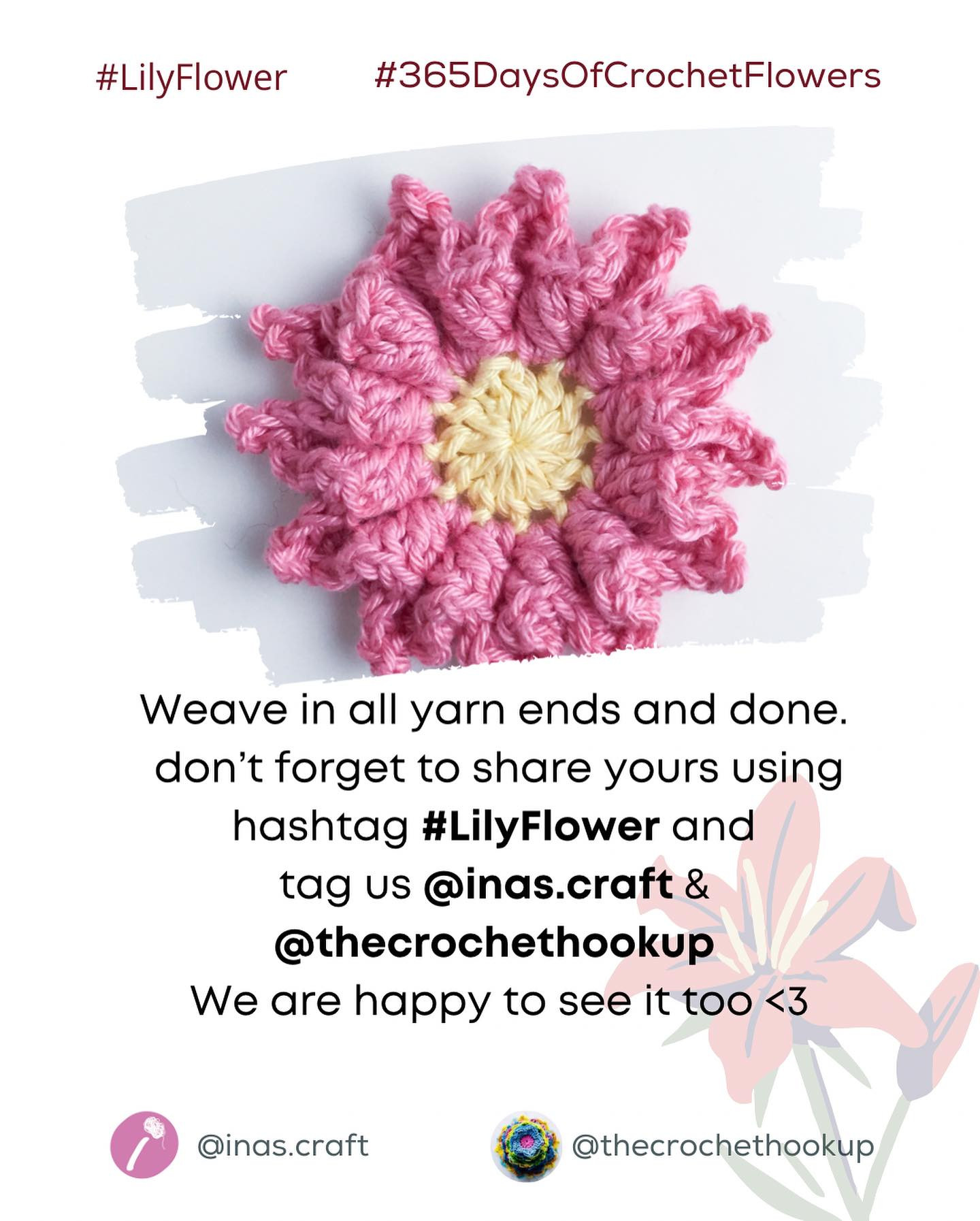 lyly flower crochet pattern