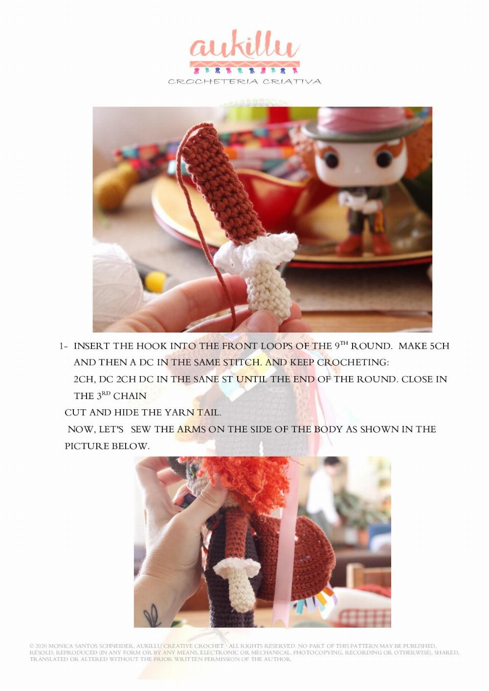 MAD HATTER crochet pattern