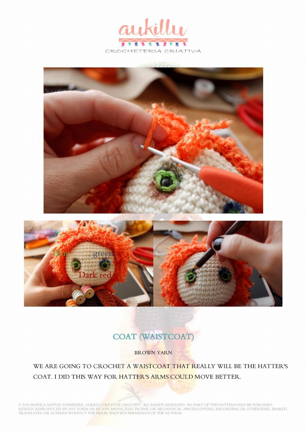 MAD HATTER crochet pattern