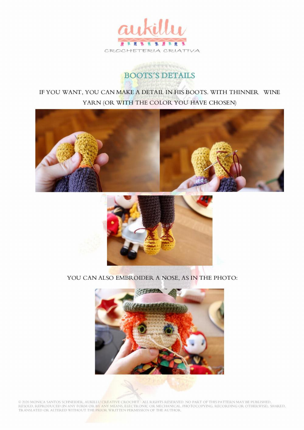 MAD HATTER crochet pattern