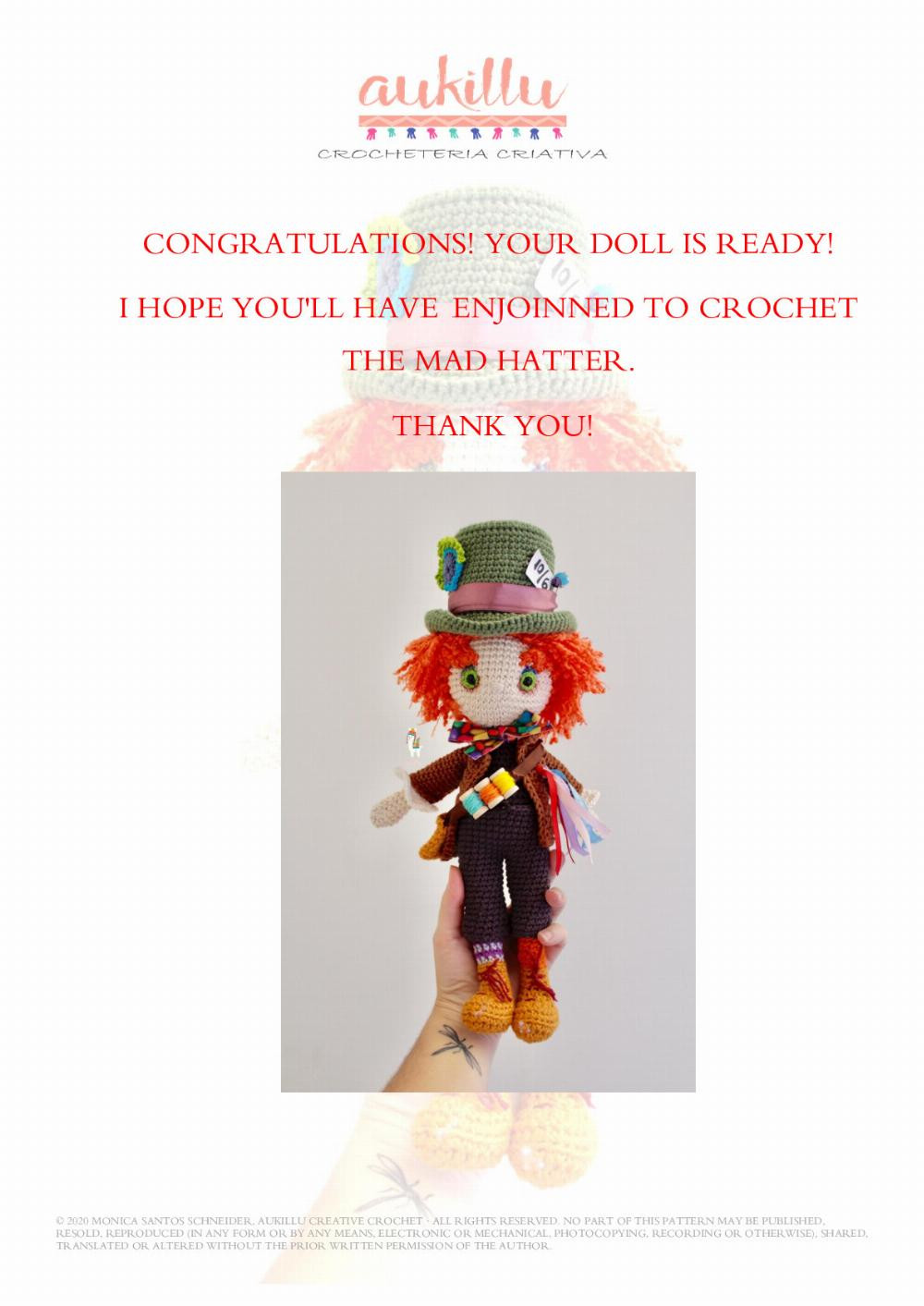 MAD HATTER crochet pattern