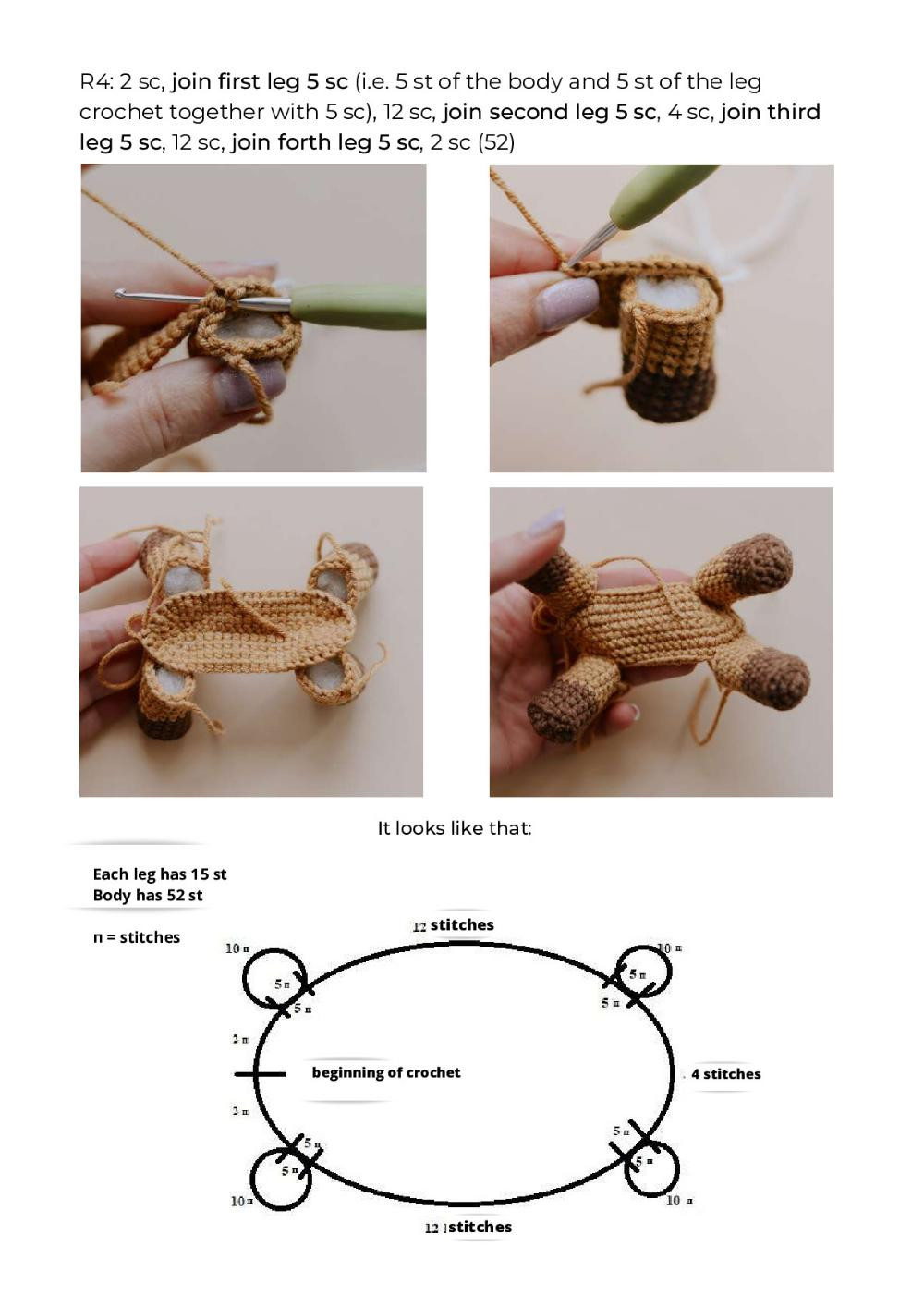 March 2023 GIRAFFE crochet pattern