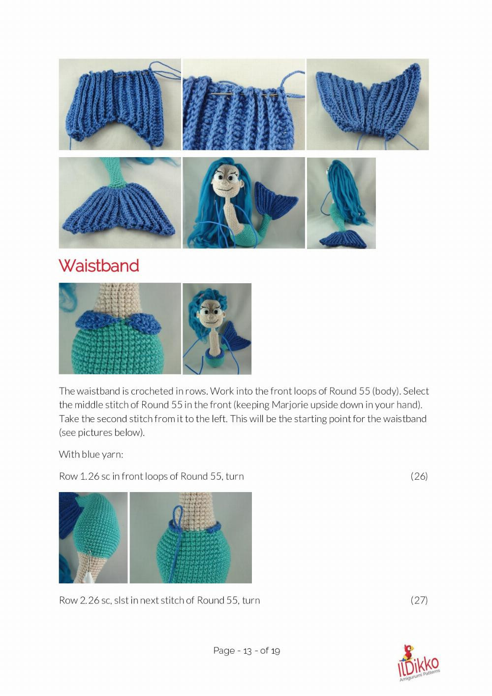 Marjorie the Mermaid crochet pattern
