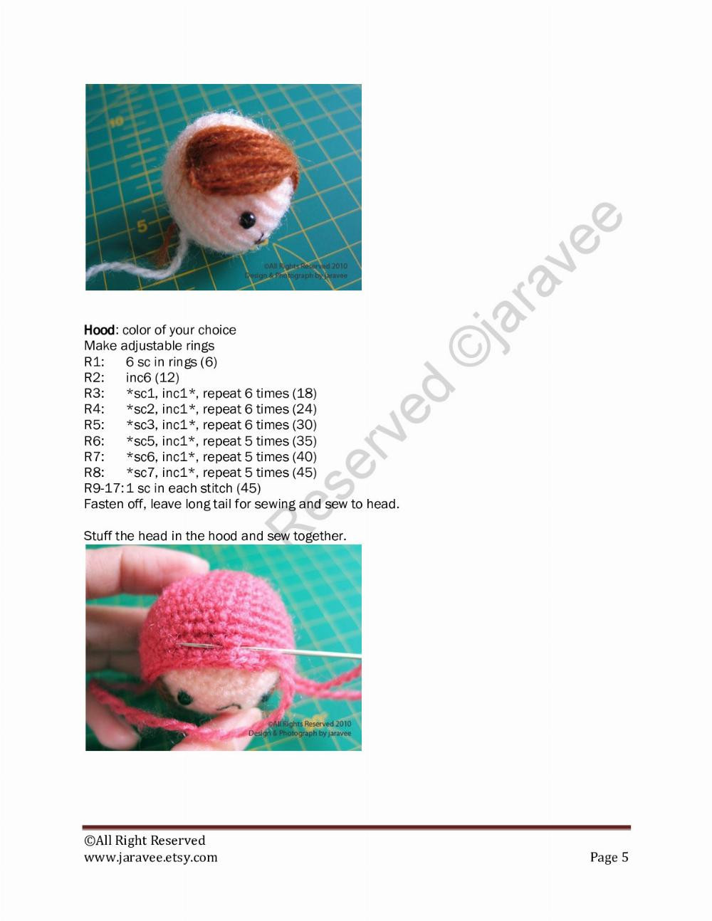 matryoshka amigurumi pattern