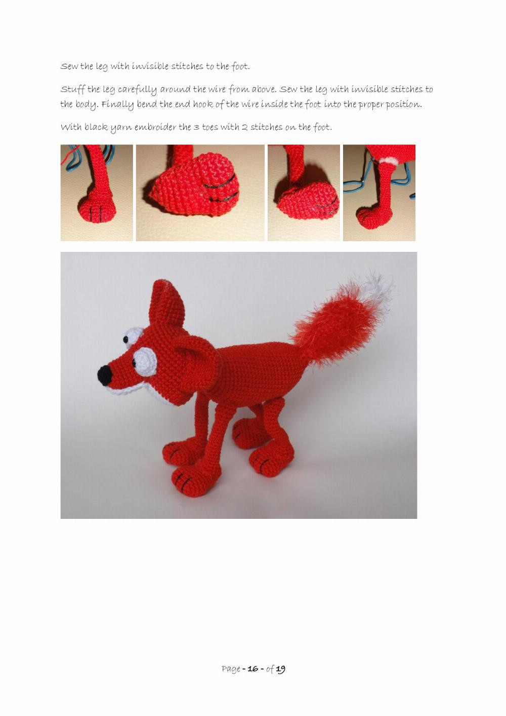 max the fox ildikko crochet pattern