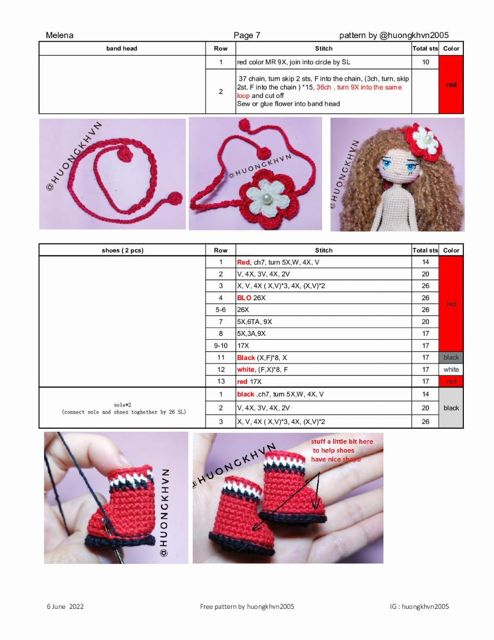 melena free crochet pattern