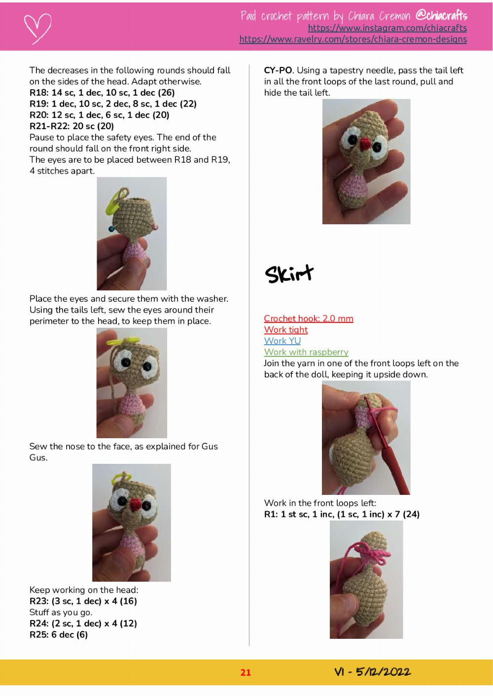 Mice Crochet Pattern