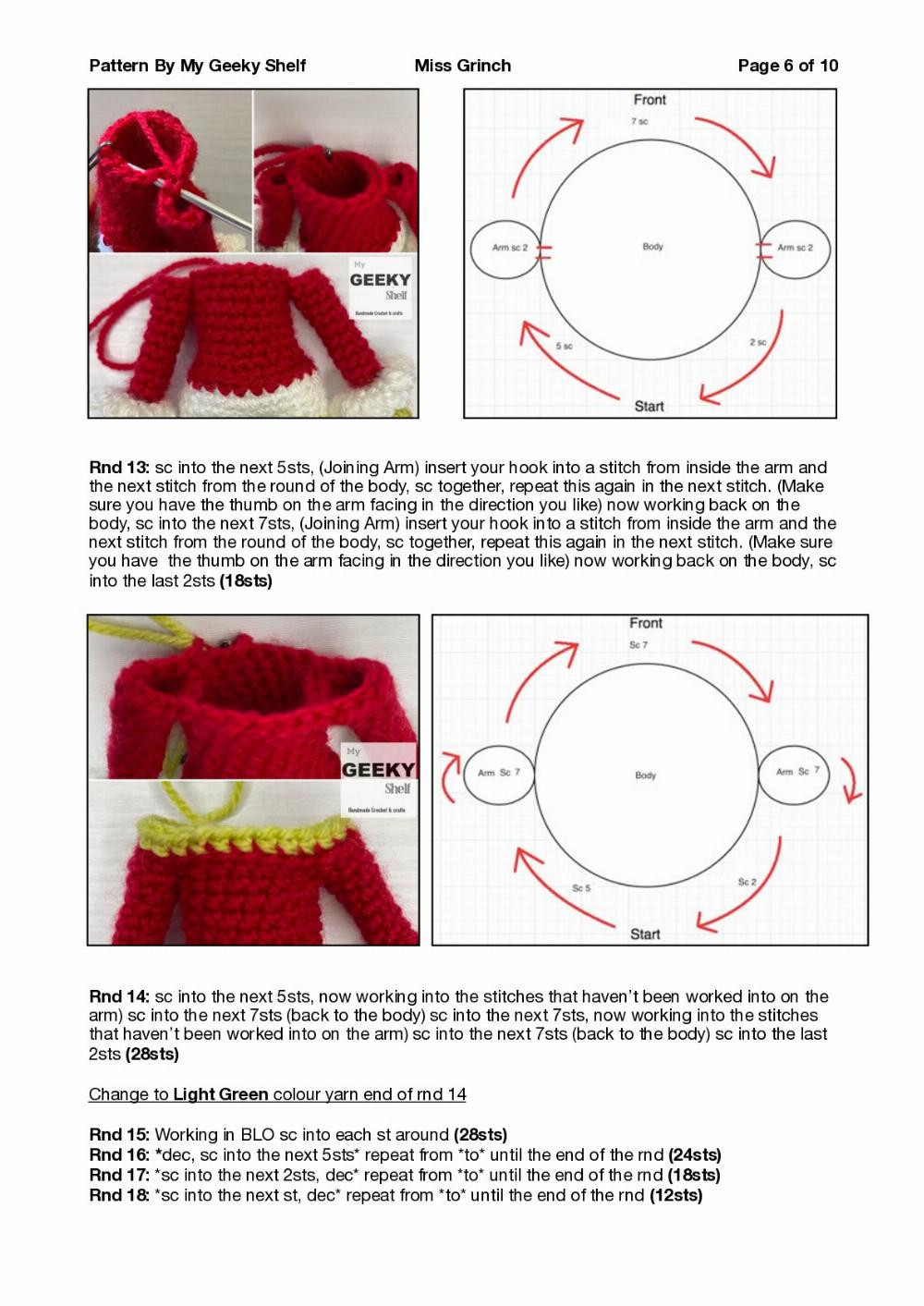 Miss grinch pattern