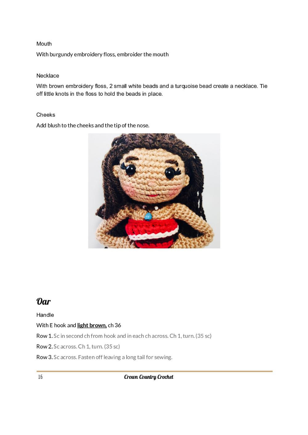 moana crochet pattern