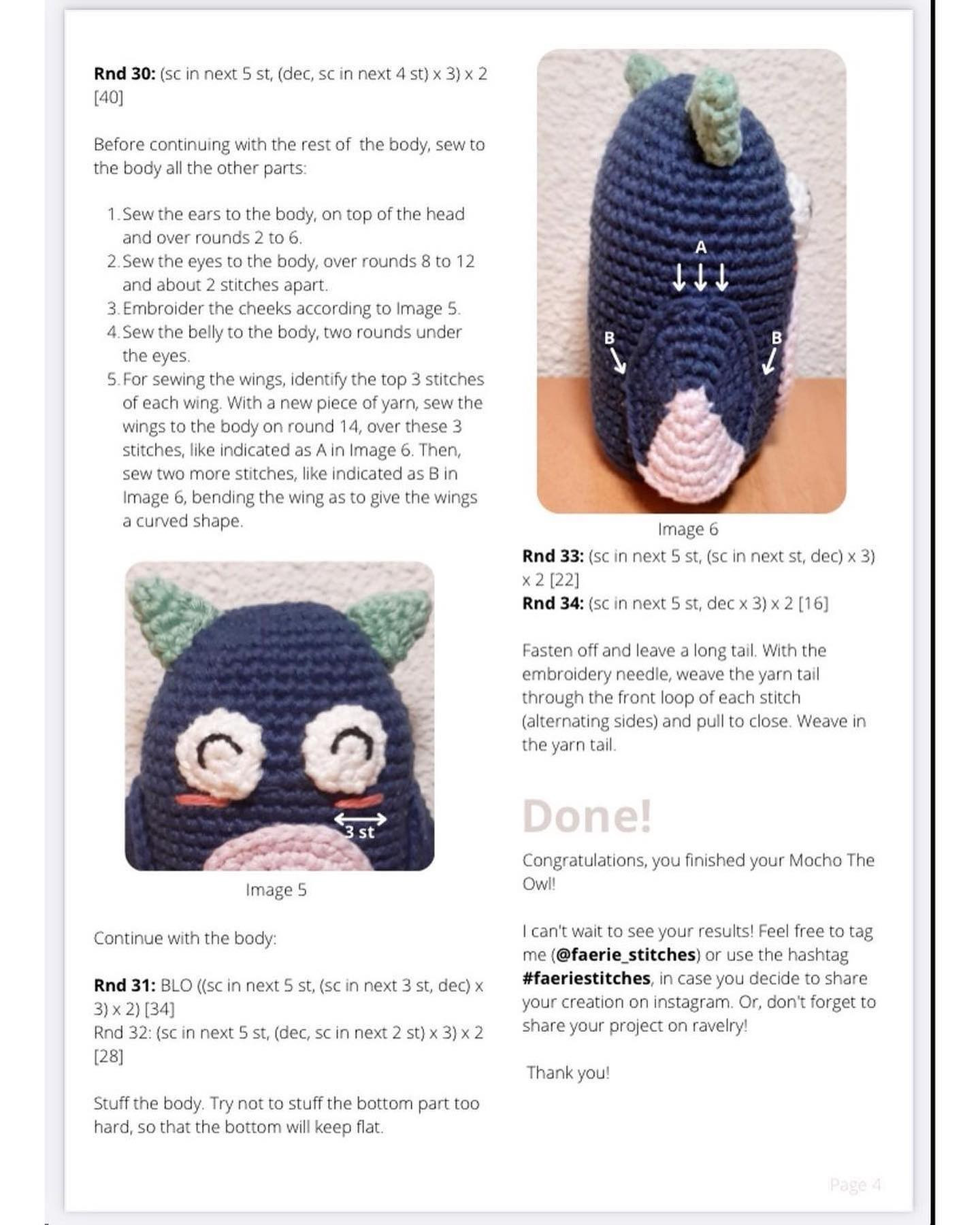 mocho the owl crochet pattern