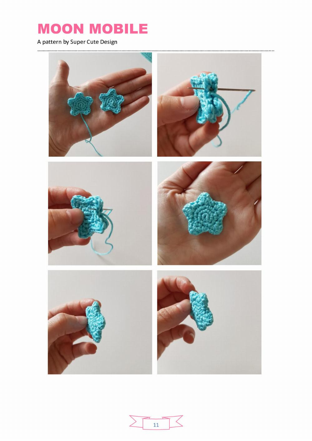 MOON MOBILE crochet pattern