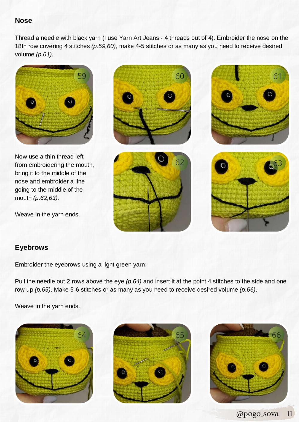 Mr. Grinch PDF crochet pattern