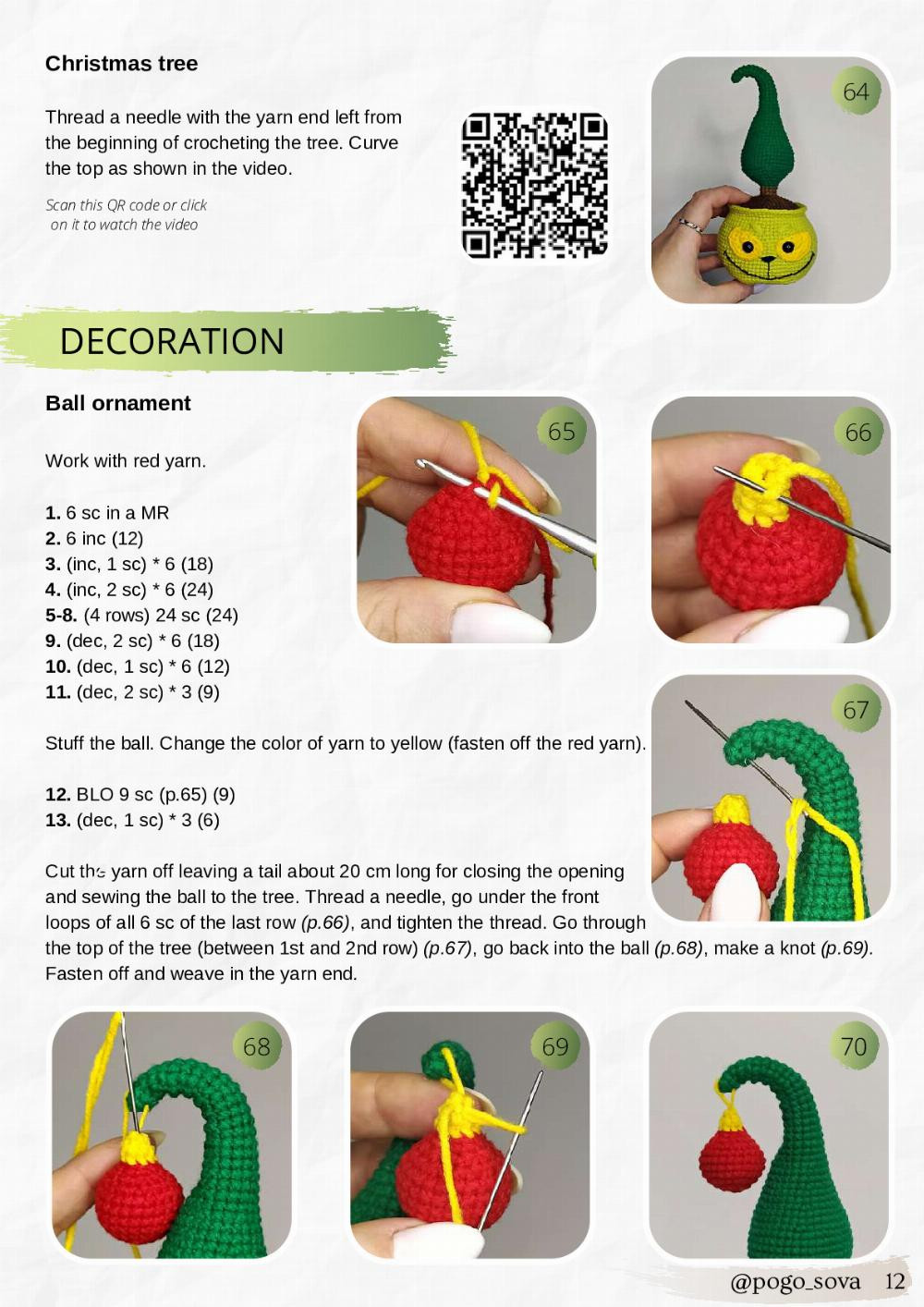 Mr. Grinch PDF crochet pattern