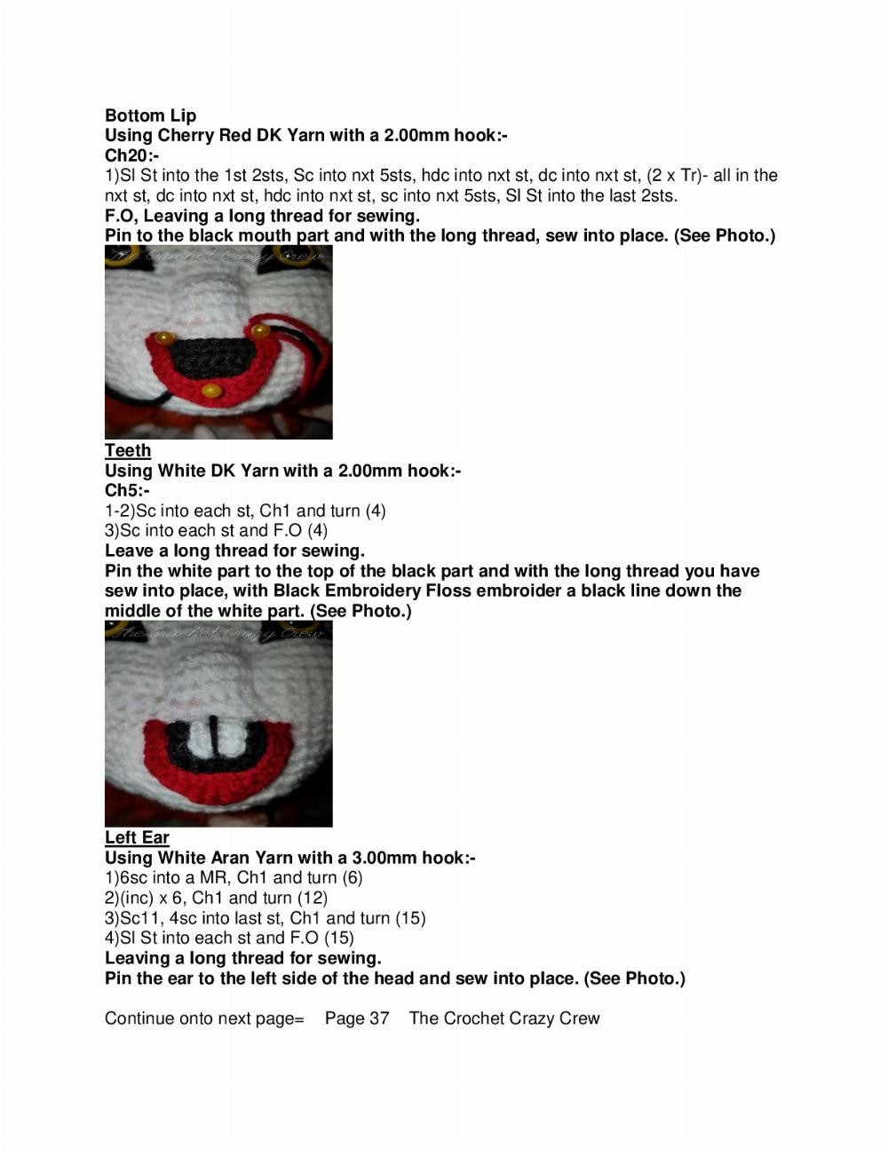 Mr & Mrs Clownwise crochet pattern