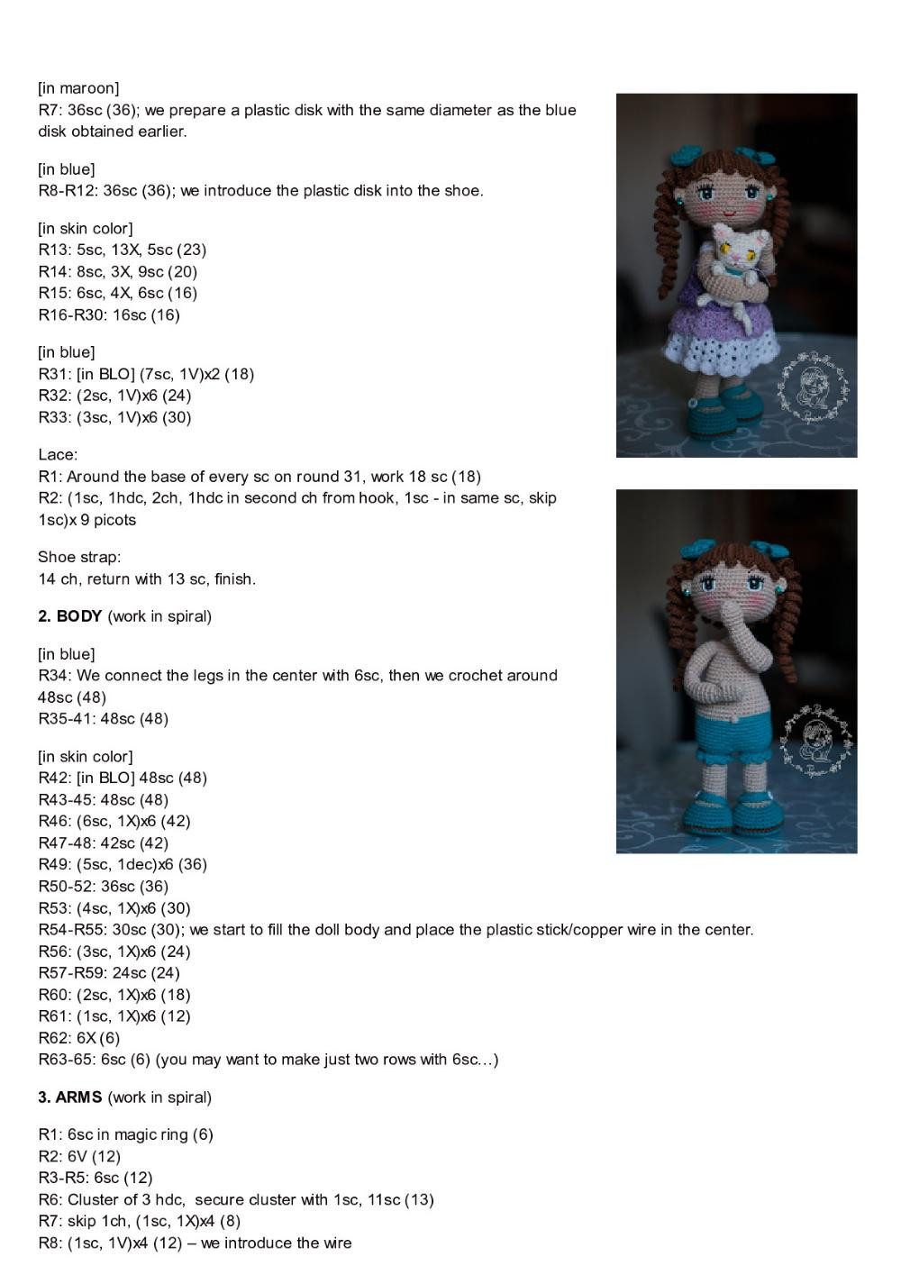 Muneca Alexa / Alexa doll - free crochet / amigurumi doll pattern