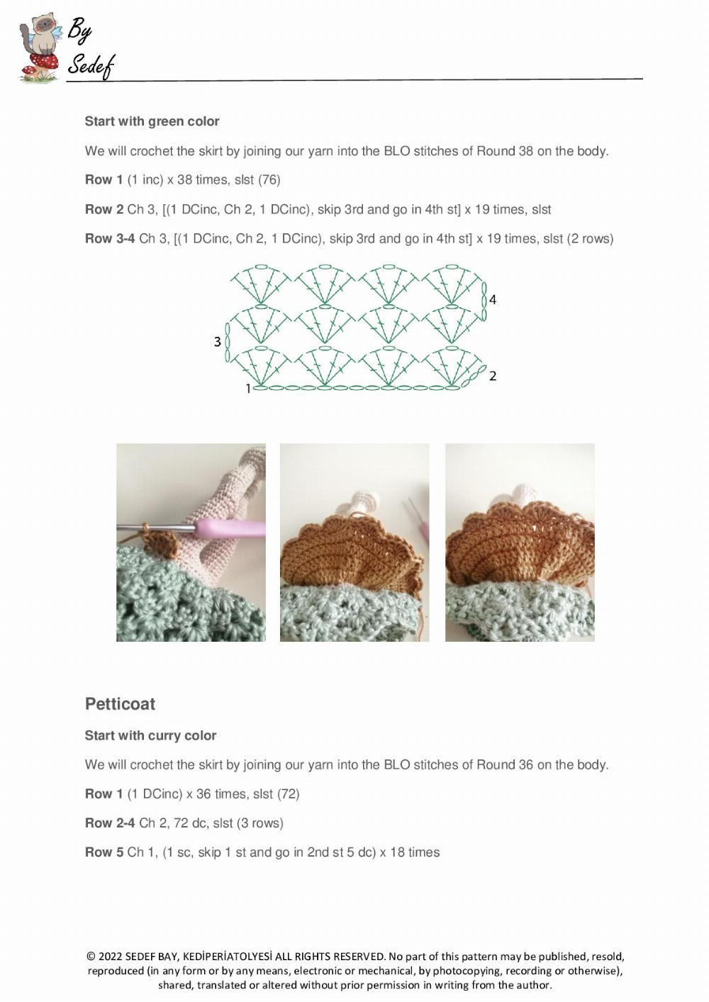 Mushroom Fairy Suns crochet pattern