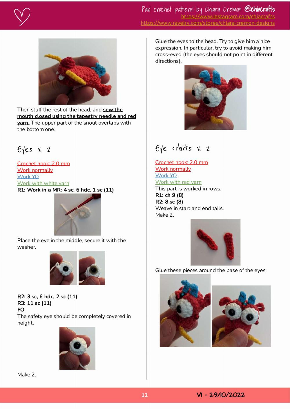 mushu crochet pattern