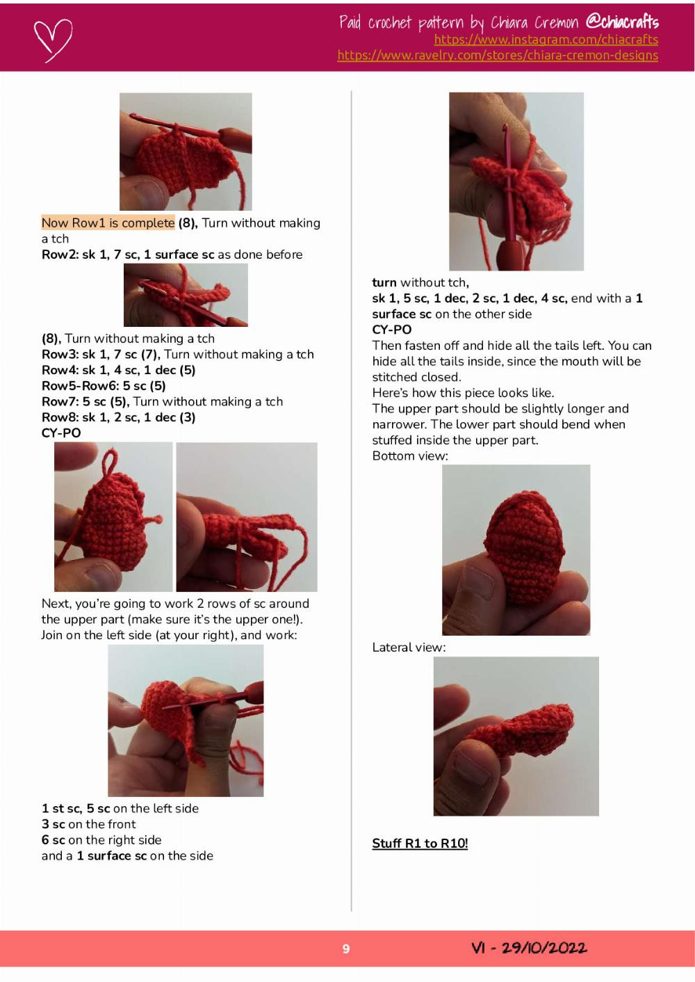 mushu crochet pattern