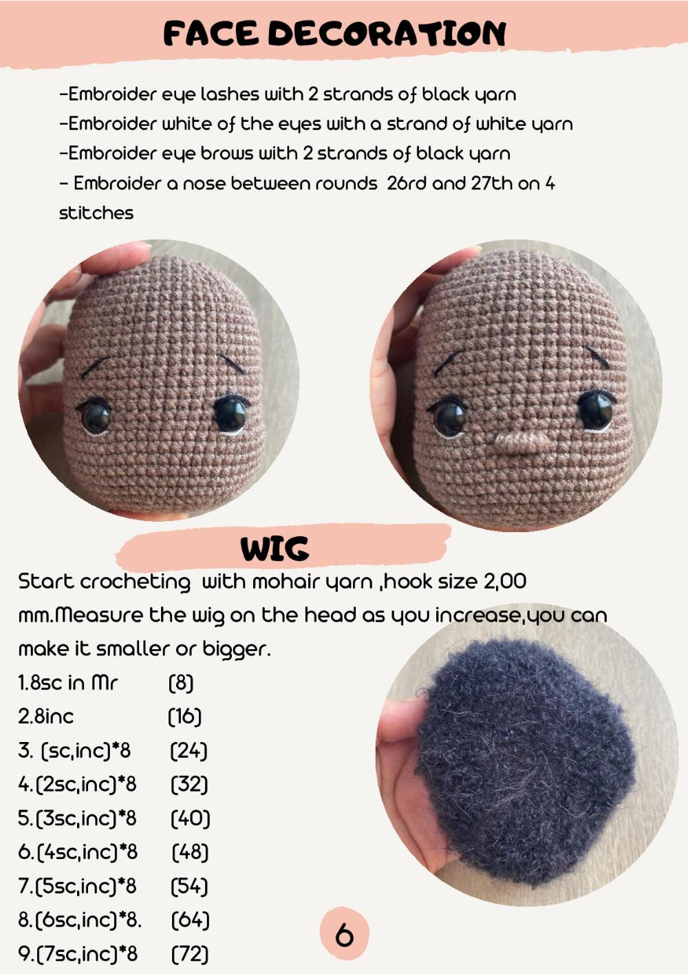 NAOMİ DOLL crochet  PATTERN