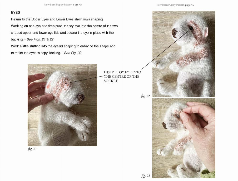 new born puppy pattern