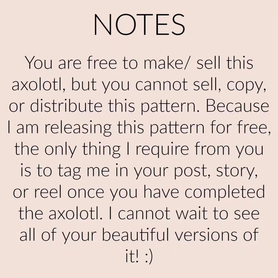 no sew axolotl free pattern