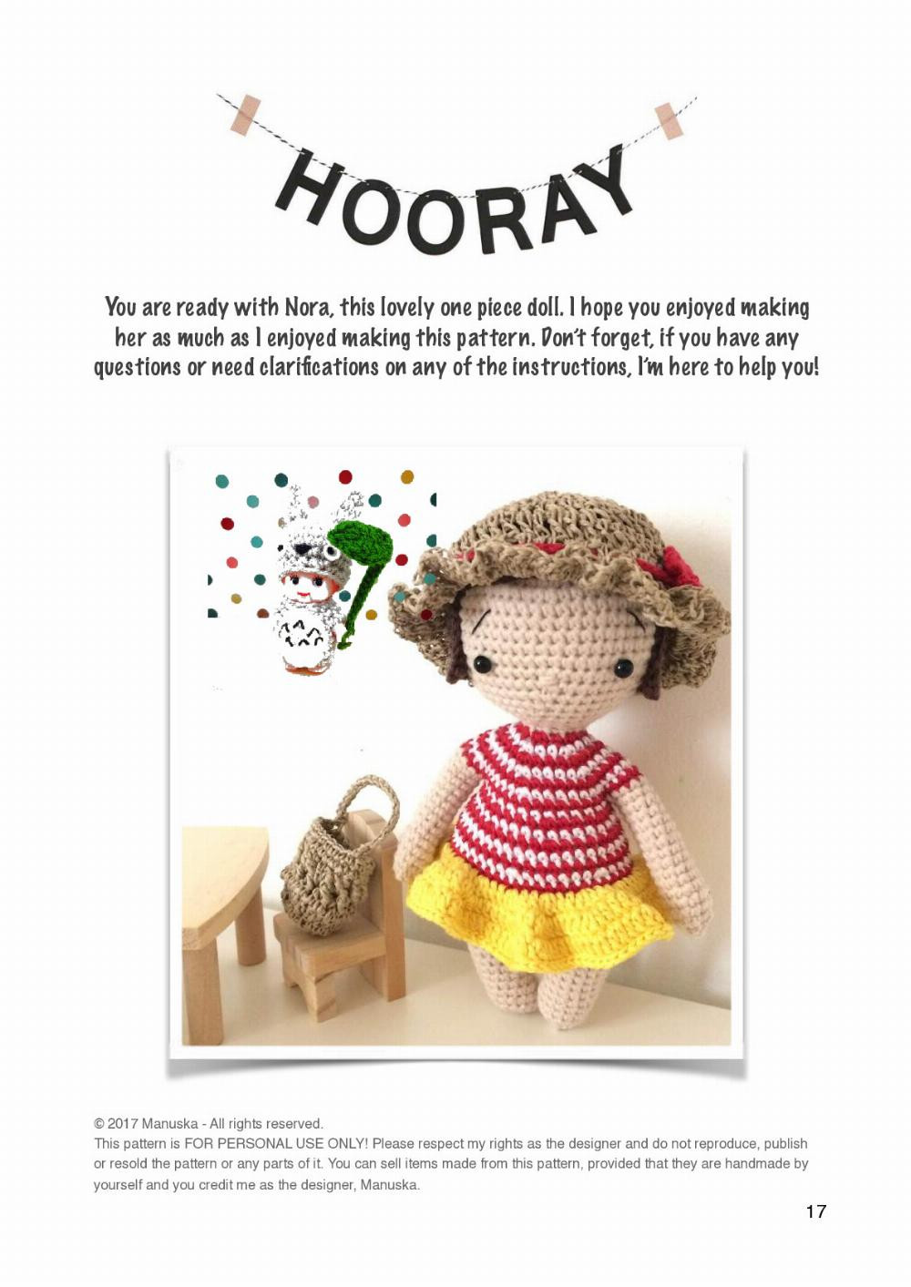 NORA with a hat CROCHET PATTERN